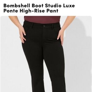 Torrid black boot cut dress pants